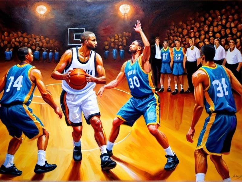 好久不见了！易建联给小球员演示如何在内线卡位